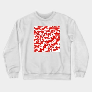 Candy Cane Liquid Flames Pattern Crewneck Sweatshirt